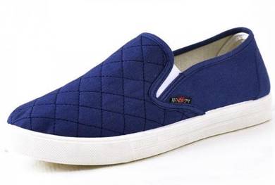 R0248 Blue Simple Slip On Men Casual Loafer Shoes