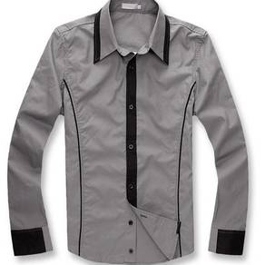 B0588 KEMEJA HITAM LENGAN PANJANG BLACK SHiRT 🔥