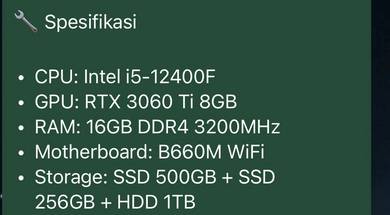 cpu 3060ti