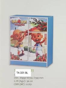 Children Cabinet With Printing Doors (Upin & Ipin)