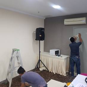 KERTAS DINDING l wallpaper supply and install l