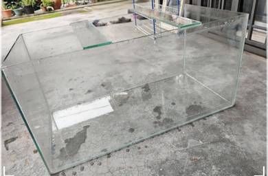 Akuarium  / Aquarium Kaca / Tiada Penutup  110L 