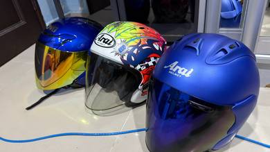 shoei jforce 3 arai ram 4 scott russell flat blue