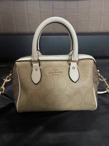 Coach Signature Canvas Mini Rowan Satchel