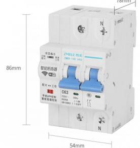 WIFI Control Smart 2P 63A MCB Circuit Breaker