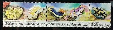 Mint Stamp Toning Marine Life Malaysia 1988