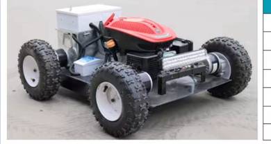 RC lawn mower mesin potong rumpat remote