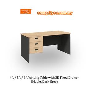 4ft / 5ft / 6ft Writing Table Add on 3D Drawer