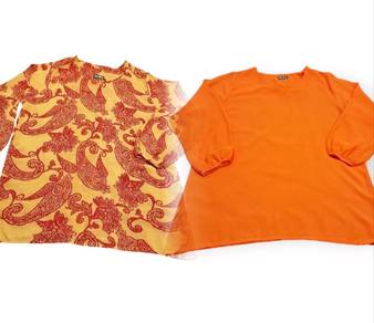 Kombo blouse lengan belon