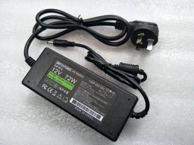 12V 6A power supply adapter 5.5x2.5mm output plug
