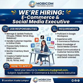 E-Commerce & Social Media Executive