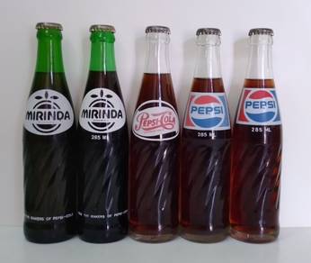 Botol Mirinda Lime Pepsi Cola Refill Old Bottle