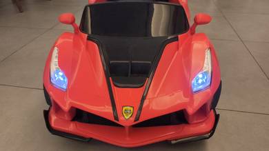 Red Electric Ride-on Sports Car with Lights and Mu