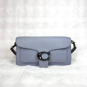 Authentic Coach Blue Grey Tabby 26 Pebbles Leather