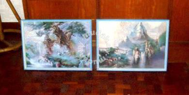 (1980s) Retro Art Pictures - Set of 2