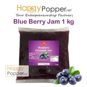 Blueberry blue berry jem waffle jam Spread 1 kg