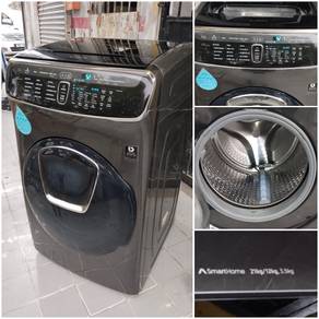 3in1 Samsung front load hot washer with dryer 21.k