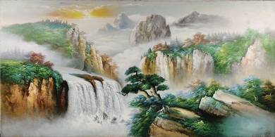 Majestic Horizons VII Signed S.H.W. Oil Landscapes