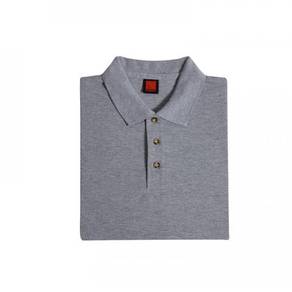 T-shirt Plain Polo Oren Sport Short Sleeve Grey