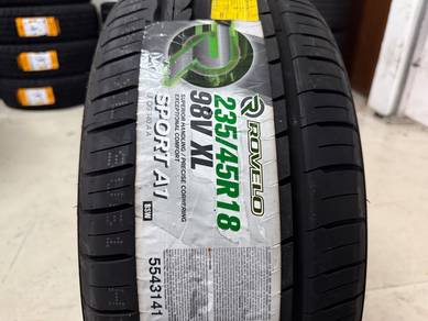Tayar Baru 235 45 18 Rovelo sport a1 tyre offer