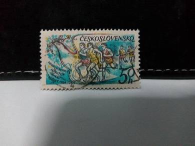 1980 Czechoslovakia Stamp, Marathon