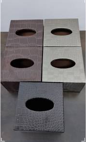 Kotak Tisu Premium Leather-Like (Square Edition)