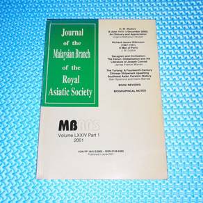Journal of The MBRAS Volume LXXIV Part 1 2001