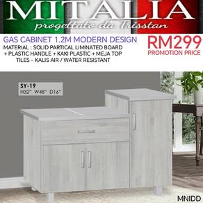 Gas Cabinet 4'kaki Modern Design Berkualiti | Sale