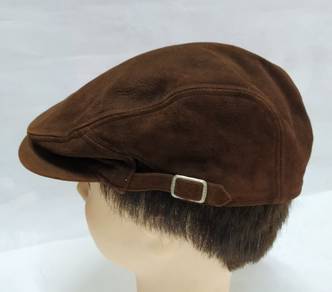 Lambskin Flat Cap