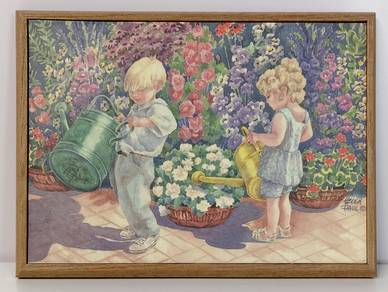  Tire Swing Nostalgia Lithograph Print