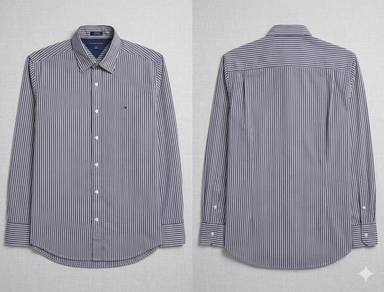 Tommy Hilfiger Striped Slim Fit Business Shirt – N