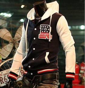 G007 R LOGO VARSITY HOODiE SWEATER BASEBALL JACKET