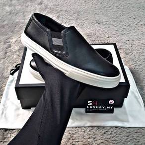 Gucci Leather Logo Slip On