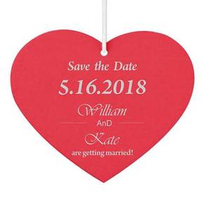 Wedding doorgift save the date Car Air Freshener