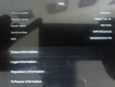 Samsung Tab A8