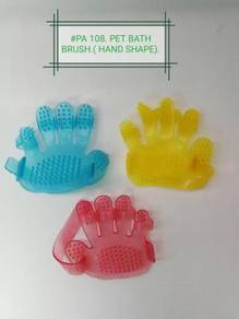 PA108 Cat Pet Bath Brush Hand Shape Dog Comb Groom