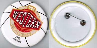 NBA Basketball Western Conference Button Badge