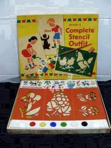 Vintage SPEARS Complete Stencil Outfit(1960/1970s)
