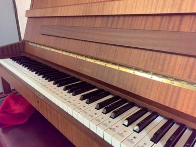 Classic wooden upright piano
