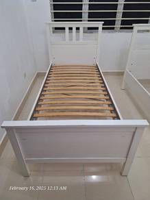 IKEA HEMNES Super Single Bed Frame + LURÖY Slats