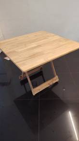 kaju meja lipat(solid wood)