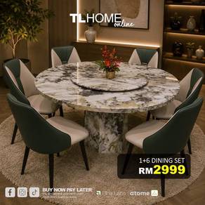 1+6 Marble Dining Set
