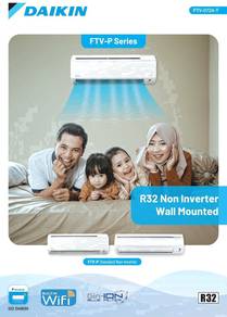 Daikin 2.5hp Air Cond +pasang