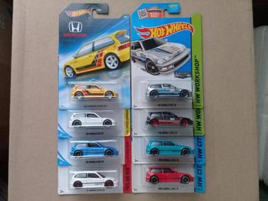 Hotwheels '90 Honda Civic EF Lot of 8