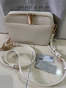 Charles & Keith - Lock & Key Chain Handle Bag
