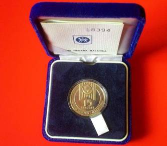 Dy 1989 Malaysia 15th SEA Games 15 Proof Coin