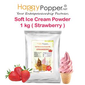 Soft Ice Cream Powder Strawberry Premix Mix 1kg