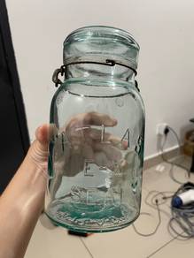 Vintage Atlas Mason Jar Turquoise from USA