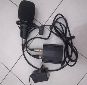 BM800 condensor microphone + phantom power