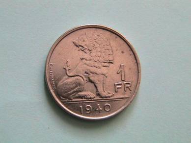 Belgium 1 Franc 1940
